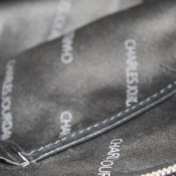 $398 Charles Jourdan Croc Leather 2 Way Satchel Shoulder Bag Purse Like new - Picture 10 of 11